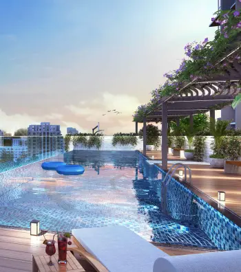 Royal Bliss Infinity Pool Area